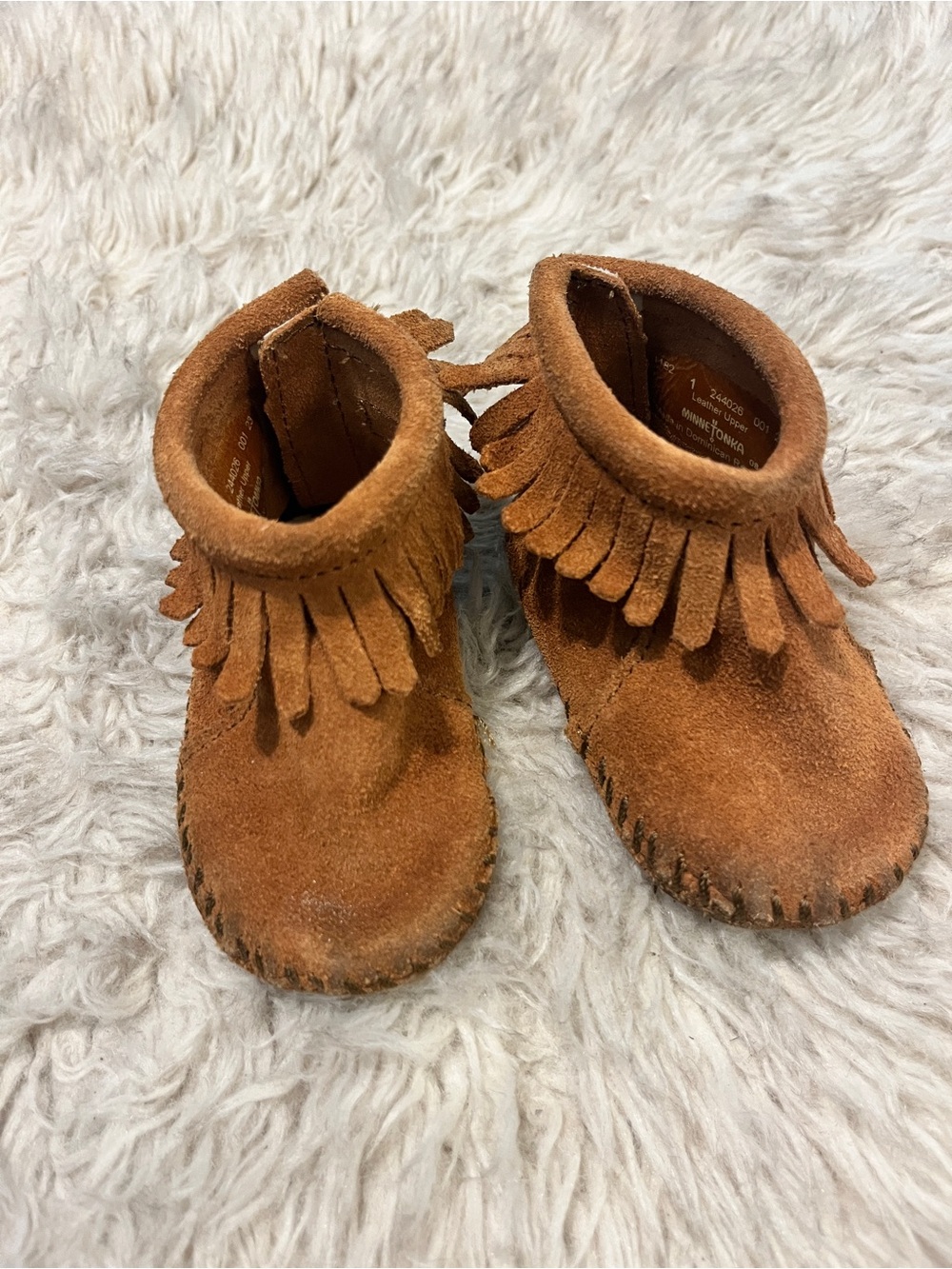 Minnetonka Baby Leather Moccasin Boots